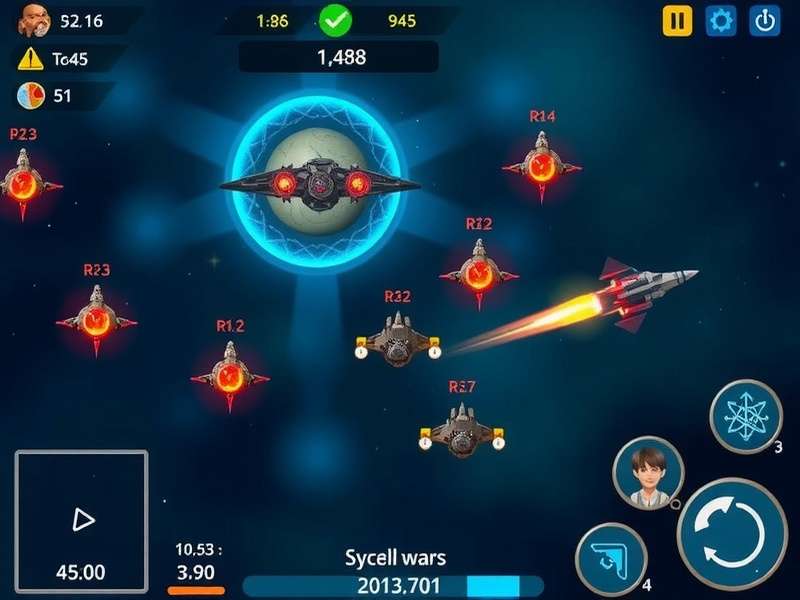 Anjuna Stellar Duel gameplay screenshot showing space battle